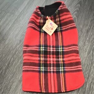 Red Plaid Dog Coat